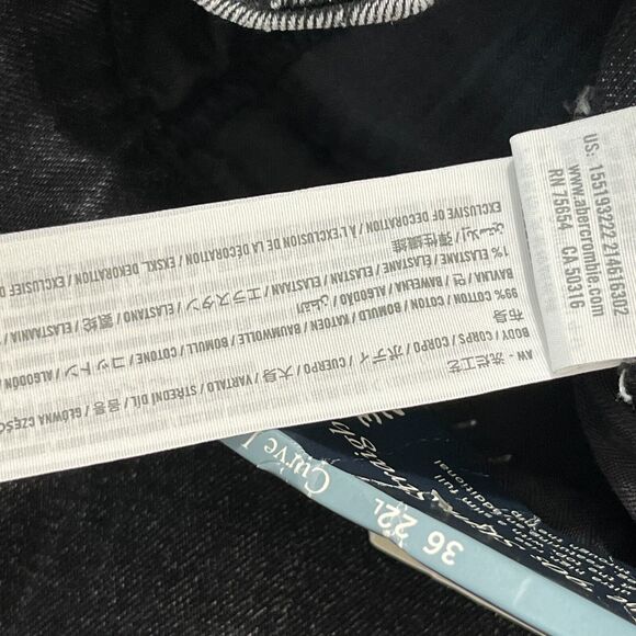 Abercrombie Fitch Jeans Womens 36/22L 90s Slim Straight Ultra High Waist Curve - Picture 6 of 11